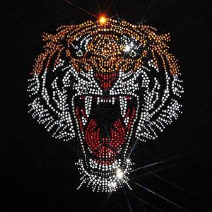 Motivo Termoadesivo di Lusso con Teschio in Strass, Logo Personalizzato in Cristallo per Magliette - Product Image 3