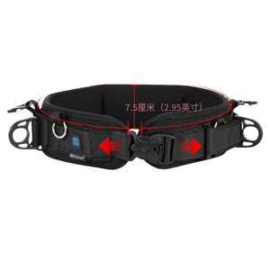 Dslr Camera Belt Black And Red Canvas 10Kg Load Multiple Clips For Photography Stabilization - Product Image 5