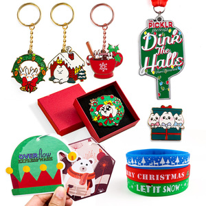 Luxury air Freshener Medal Keychain Silicone Bracelet Lapel Pin Christmas Ornaments Decoration Supplies Promotional Gift Set