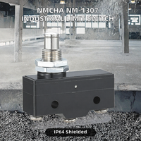Micro-interrupteur de fin de course NMCHA NM-1307 pour équipement de communication, levier long, industriel, SPDT, 15A 250V, métal, IP64, terminaison par vis