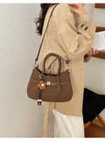 Nouveau Sac Designer de Luxe pour Femme en Cuir PU Souple, Mini Sac Fourre-tout à Bandoulière, Sac à Main Classique Quotidien en Cuir PU pour Dames, Sac de Voyage Type Dumpling
