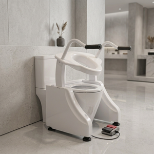 Sollevatore Elettrico Sicuro per WC <span class=keywords><strong>con</strong></span> Ammortizzazione e Protezione da Sovraccarico per Persone <span class=keywords><strong>con</strong></span> Mobilità Ridotta - Product Image 2