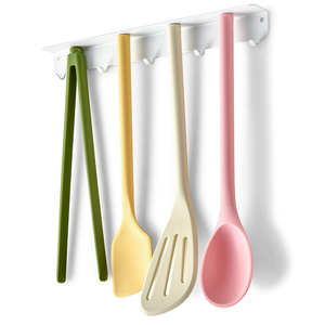 Premium vendita calda con coda magnetica in Silicone pieno avvolti utensili da cucina Set di pentole da 5 pezzi per <span class=keywords><strong>Chef</strong></span> domestico, utensili da cucina - Product Image 1