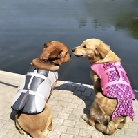 Maillot de bain et gilet de sauvetage pour chien sirène requin, design personnalisable européen-américain, vêtements de natation d'été pour animaux de compagnie