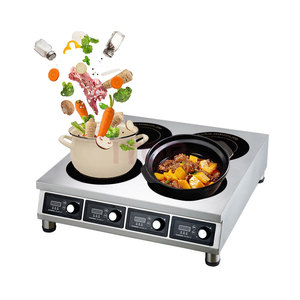 Fornello a Induzione Commerciale da Tavolo in Acciaio Inox a <span class=keywords><strong>4</strong></span> Fuochi 2500W, Piano Cottura Elettrico a <span class=keywords><strong>4</strong></span> Piastre all'Ingrosso - Product Image 4