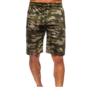 Pantalones Cortos Deportivos de Playa Casuales y Transpirables con Cordón y Estampado de Camuflaje para Hombre - Product Image 1