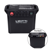 LiFePO4 26650 Lithium-Batteriebox mit 15W Kabelloser Ladung LCD BMS 4-Zellen-Kapazität - Für Camping/Solar/Marine/Wohnmobil