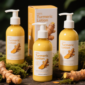 Lotion Éclaircissante pour le Corps sous Marque Privée à l'Aloe Vera, au Curcuma et à l'Acide Hyaluronique, Crème Blanchissante Hydratante 24 Heures - Product Image 3