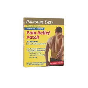 Paingone Easy Pain Muscle Aches Relieve Patches、10カウント、関節炎および腰痛用