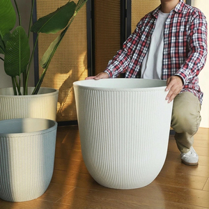 Flower Pot Household <b>Plastic</b> Simple High-end <b>Large</b>-caliber Factory Direct Sales Extra <b>Large</b> Thickened Balcony Living Room Green - Product Image 5