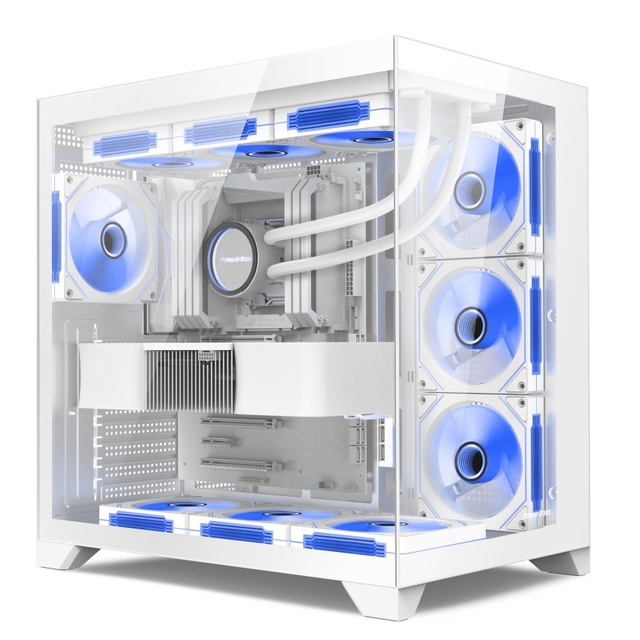 Factory Wholesale ATX Full Tower Computer Case RGB Gaming PC Case Gamer Cases & Towers Compatible with 360mm Liquid Cooler