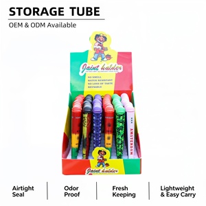 Modern Acrylic Cone-Shaped Smell Proof Stash Jar <b>Herb</b> Container with Customizable Logo Flared Tube Storage Display Packaging Box - Product Image 1