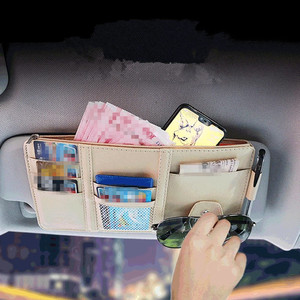 Organizador de Visera para Auto, Multi-Bolsillos, Accesorios Interiores para Auto, Organizador de Bolsillo, Almacenamiento de Documentos para Auto, Portaplumas - Product Image 5