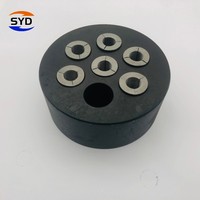 Anclaje de Cuña para Concreto Preesforzado SYD YJM13-n, Acero Aleado, Diámetro 12.7mm/15.24mm, 1860Mpa, Acabado Brillante, Rosca M6, Medida en Pulgadas