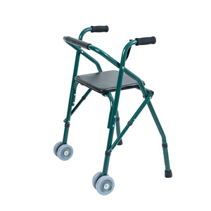 Lightweight Aluminum Alloy Folding <b>Walker</b> With Seat For Elderly And <b>Disabled</b> Mobility Aid KY914L A - Product Image 2