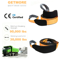 Sangle de remorquage pour le sauvetage hors route / Remorquage de voiture / Remorquage de camion / Remorquage de SUV / Sauvetage de véhicule