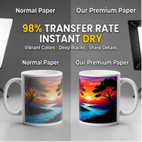 Papier de sublimation à séchage instantané Jigu Digital 100 g/m² A3/A4 pour imprimantes laser OKI HP, impression sur vêtements et tasses