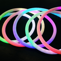 Bande LED néon tressée RGB SPI adressable programmable DC5V pour éclairage artisanal portable DIY