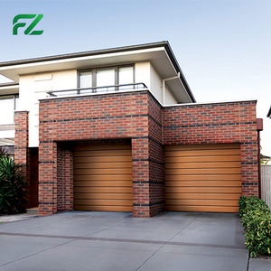 Vente directe d'usine, portes <span class=keywords><strong>de</strong></span> <span class=keywords><strong>garage</strong></span> extérieures modernes en aluminium, double vitrage, verre isolant, électriques, 16*7, finition en alliage d'aluminium - Product Image 5