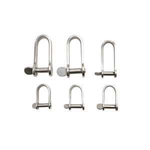Xinghai 316 Stainless Steel D Shape Shackles M20 With Screw <b>Collar</b> <b>Pin</b> For Yacht Rigging - Product Image 2