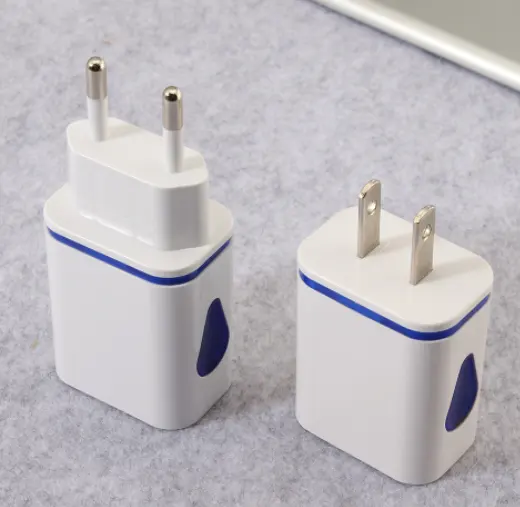 Ücretsiz kargo sıcak satış LED USB 2 Port duvar ev seyahat AC şarj aleti Samsung iphone için ab tak abd Plug