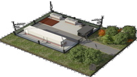 W-TEL conteneur de centre de données de module de salle de serveurs galvanisé par OEM de 40 pieds avec système de refroidissement
