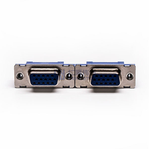 DB15 DR15 FEMALE PCB Mount CONNECTOR STRAIGHT D-Sub 3Rows Blue <strong>Parallel</strong> <strong>Port</strong> CONNECTORS 15pin - Product Image 6