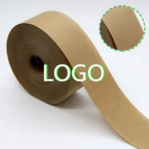 Nastro tenace in carta Kraft rinforzata con Logo personalizzato per imballaggi industriali, reggette e rinforzo