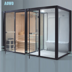 <span class=keywords><strong>Sauna</strong></span> de madera y vapor para interior y exterior, baño de ducha <span class=keywords><strong>con</strong></span> infrarrojos - Product Image 2