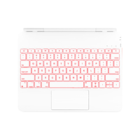 Clavier flottant magnétique premium pour iPad Pro 13 M4 M5, rétroéclairage RVB 7 couleurs, pavé tactile multi-touch, alliage d'aluminium USB-C