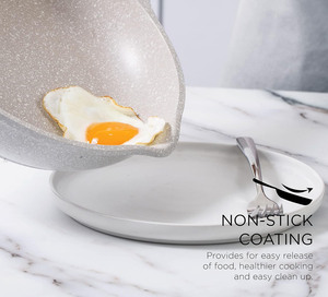 New Colorful and Heathly Aluminum Granite Non-stick Stone <b>Cookware</b> Set Eco-friendly Home Cooking Pot - Product Image 2