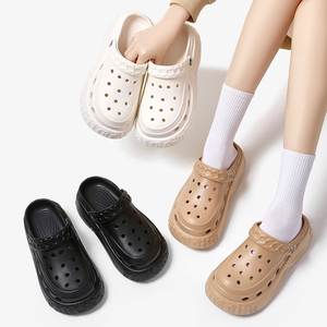 Femmes plate-forme décontracté sabots chaussures 2025 nouveauté hauteur augmentant <span class=keywords><strong>semelle</strong></span> épaisse classiques sandale compensée pour fille prix usine - Product Image 3