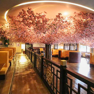 Branche d'<span class=keywords><strong>arbre</strong></span> de <span class=keywords><strong>fleur</strong></span> de cerisier artificielle japonaise de 3 à 12m de large pour décor d'hôtel et de restaurant, bricolage personnalisé - Product Image 3