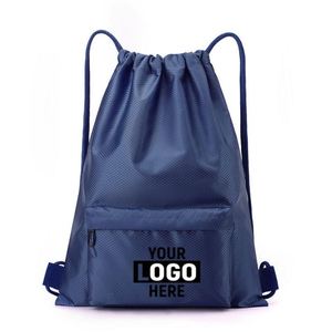 Custom Logo Wholesale Pretty Design <b>Drawstring</b> <b>Backpack</b>, Unisex Waterproof Gym Bag with Soft Handle & Adjustable Belt - Product Image 5