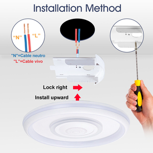 Hiện Đại Sang Trọng Tuya Ứng Dụng Từ Xa Thay Đổi Độ Sáng Rgbw Thông Minh <span class=keywords><strong>LED</strong></span> Trần Trong Nhà Ánh Sáng Nhà Lịch Thi Đấu Cho Phòng Khách Với Bluetooth Loa - Product Image 5