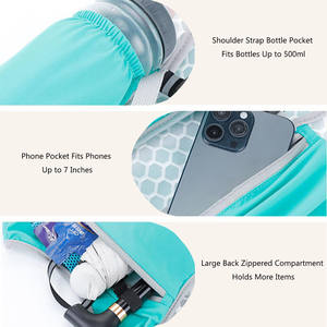 Sac à dos de sport léger 2026 avec cadre externe, idéal pour la course, le cyclisme, la randonnée, avec poches pour téléphone et bouteille, étanche et portable, à porter sur la poitrine - Product Image 4