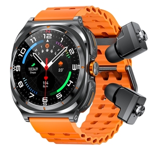 IP67 Không Thấm Nước Earbuds Smartwatch <span class=keywords><strong>Gt98</strong></span> 2 Trong 1 Thông Minh Đồng Hồ Với Tai Nghe Da Phù Hợp Với Ứng Dụng 400MAh 30MAh Tai Nghe BT Gọi Trái Tim Tỷ Lệ - Product Image 3