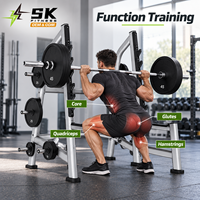 Support à haltères à deux niveaux SK-L43 avec plateaux inclinés et base stable pour salle de sport commerciale et salle de sport d'hôtel