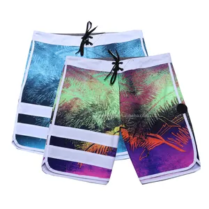 Custom Sublimation Printing Quick Dry Waterproof Men Beach Shorts 4 Way Strech Beach Swim Shorts boardshorts