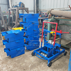 Máquina de fabricación de ladrillos entrelazados Manual móvil, equipo de bloques de hormigón hueco, motor duradero para materia prima de cemento, sistema de bloqueo de ladrillos, dispositivo de fabricación de bloques - Product Image 6