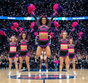 Uniformes de cheerleading personnalisés, imprimés et sublimés, en spandex, uniformes de cheerleading pour filles Allstars Sparkle - Product Image 2