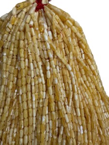 Ameubles de prière (Misbaha) en ambre naturel de Léningrad, Baltique, 6-10 mm, forme capsule, couleur miel-blanc, origine Kaliningrad, avec coupe maîtresse Imam Kahrab - Product Image 4
