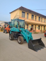 HAIJU WZ08 12 4X4 Backhoe Loader Listrik Bertenaga Baterai Lithium Nol Emisi, Backhoe Loader Kecil untuk Ruang Kerja Terbatas