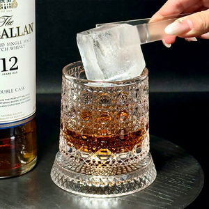 En gros, Verre à shot haut de gamme en verre cristal avec plateau rotatif, design simple et élégant, pour brandy, bière et whisky, modèle populaire - Product Image 2