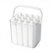 Moule à glaçons portable en silicone de qualité alimentaire avec poignée, pour bâtonnets de glace longs, facile à démouler, réutilisable, pour boissons à la maison et les fêtes