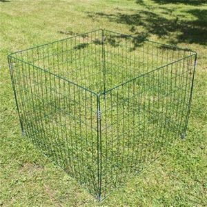 Valla de barrera de animales para No excavar, cerca decorativa para jardín, Panel de alambre de Metal a prueba de polvo, estacas de suelo para perros y conejos - Product Image 6