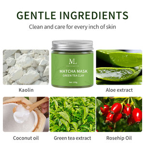 <span class=keywords><strong>Masque</strong></span> d'<span class=keywords><strong>Argile</strong></span> au Matcha Personnalisé en Usine pour Soins du Visage, <span class=keywords><strong>Masque</strong></span> d'<span class=keywords><strong>Argile</strong></span> Coréen au Thé Vert Bio 150g, Marque Privée - Product Image 2