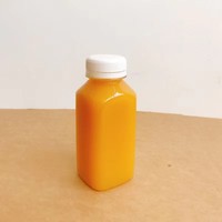 Bouteilles à jus de 8 oz en plastique, bouteilles à jus en plastique vides, contenants transparents avec couvercles anti-effraction pour jus, lait et autres boissons