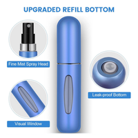 Bouteilles de parfum rechargeables séparées de 5ml Bouteilles vides d'atomiseur de parfum de jet de voyage pour voyager