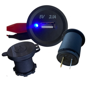 <span class=keywords><strong>Presa</strong></span> adattatore di alimentazione di ricarica a porta singola impermeabile per barca marina <span class=keywords><strong>presa</strong></span> Usb 21A Usb 12V per auto - Product Image 5